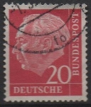 Stamps Germany -  Pres. Theodor heuss