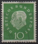 Stamps Germany -  Pres. Theodor Heuss