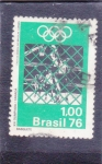Stamps Brazil -  XXI OLIMPIADA