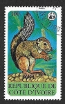 Stamps : Africa : Ivory_Coast :  531 - Ardilla de Palma Occidental