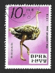 Stamps North Korea -  1865 - Avestruz