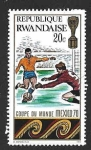 Stamps : Africa : Rwanda :  335 - Campeonato Mundial de Fútbol