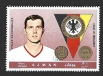 Sellos de Asia - Emiratos �rabes Unidos -  YtAj101B - Franz Beckenbauer (Ajman)