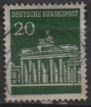 Stamps Germany -  Puerta d' Brandenburgo