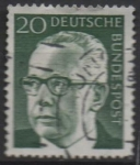 Sellos de Europa - Alemania -  Pres. Gustav Heinemann
