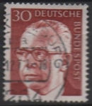 Stamps Germany -  Pres. Gustav Heinemann