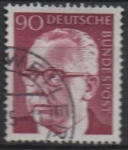 Stamps Germany -  Pres. Gustav Heinemann