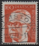 Stamps Germany -  Pres. Gustav Heinemann