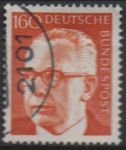 Stamps Germany -  Pres. Gustav Heinemann