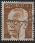 Stamps Germany -  Pres. Gustav Heinemann