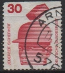 Stamps Germany -  Riesgos Casco d' seguridad