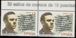 Stamps Spain -  Literatura Española - Miguel Hernández