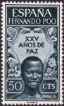 Stamps Equatorial Guinea -  25 años de Paz Española