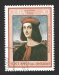 Stamps Cuba -  2610 - 500 Aniversario del Nacimiento de Rafael