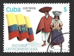Stamps Cuba -  3261 - Historia de Latinoamérica