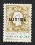 Sellos de Europa - Portugal -  Madeira - 67 - Imagen del Primer sello de Madeira
