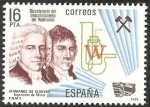 Stamps Spain -  2715 - II Centº del descubrimiento del wolframio por los hermanos de Elhúyar