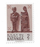 Stamps Democratic Republic of the Congo -  Katanga. Arte indígena
