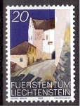 Sellos de Europa - Liechtenstein -  EL castillo de Vaduz