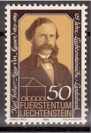 Stamps Liechtenstein -  125 aniv. Banco Nacional