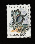 Stamps Tanzania -  Concha marina: Murex ramosus