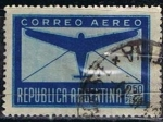 Stamps Argentina -  Avion y sobre