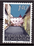 Stamps Liechtenstein -  EL castillo de Vaduz