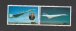 Stamps North Korea -  Avión supersónico Tupolev