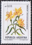Stamps Argentina -  Alstroemeria