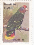 Stamps Brazil -  Papagayo de cara roja