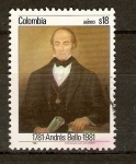 Stamps Colombia -  Andrés Bello