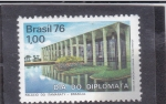 Stamps : America : Brazil :  Día del diplomático - palacio itamaraty