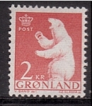 Sellos de Europa - Groenlandia -  serie- Oso polar