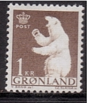 Sellos de Europa - Groenlandia -  serie- Oso polar