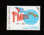Sellos de America - Cuba -  Centenaio del 1º de Mayo