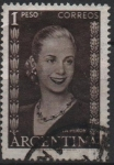 Stamps Argentina -  Eva Peron