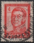 Stamps Argentina -  General San Martin