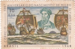 Stamps Brazil -  500 aniv.nacimiento Pedro Alvares cabral 