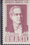 Stamps Brazil -  Visita presidente Camille Chamoum