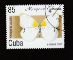 Sellos de America - Cuba -  Mariposas cubanas: Kricogonia  castalia