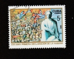 Sellos de America - Cuba -  XXV Aniv. de la declaración de la Habanaa