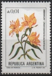 Stamps Argentina -  Alstroemeria