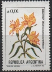 Stamps Argentina -  Alstroemeria