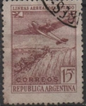 Stamps Argentina -  Avion y Iguazul