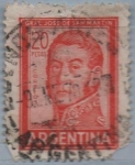 Sellos de America - Argentina -  General San Martin