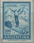 Stamps Argentina -  salto d' Esqui