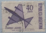 Sellos de America - Argentina -  avion Sibolico