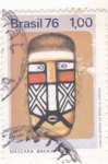 Stamps Brazil -  Máscara Bakairi