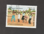 Stamps Guinea Bissau -  Jornada de solidaridad con los niños de los pueblos en lucha