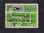 Sellos de Europa - Italia -  75 Aniv. Federacion Italiana de Futbol